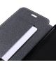 HTC U Play Portemonnee Hoesje Zand Textuur Zwart