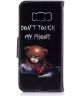 Samsung Galaxy S8 Portemonnee Print Hoesje Teddy