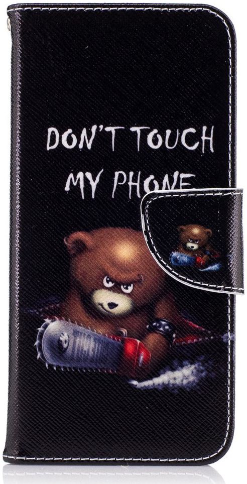 Samsung Galaxy S8 Portemonnee Print Hoesje Teddy afbeelding 1