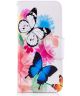 Samsung Galaxy S8 Portemonnee Print Hoesje Butterflies