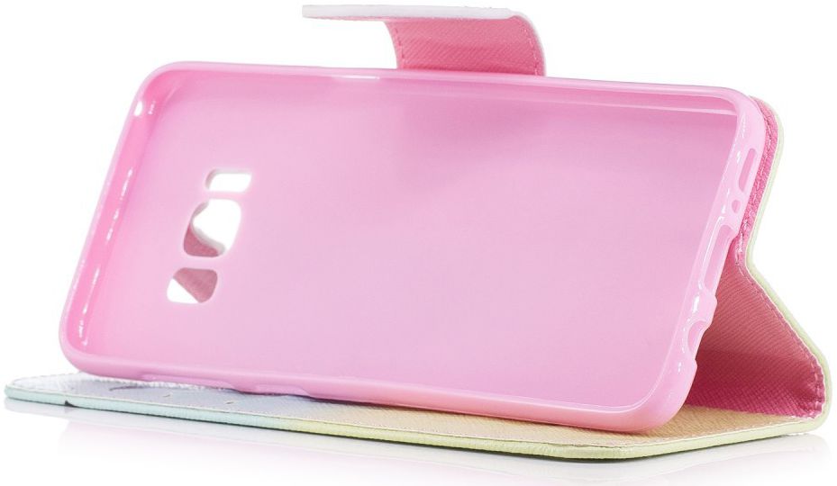 Samsung Galaxy S8 Portemonnee Print Hoesje Feather afbeelding 11