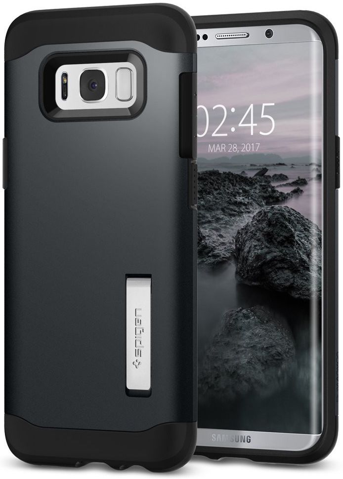 Spigen Slim Armor Samsung Galaxy S8 Metal Slate afbeelding 1