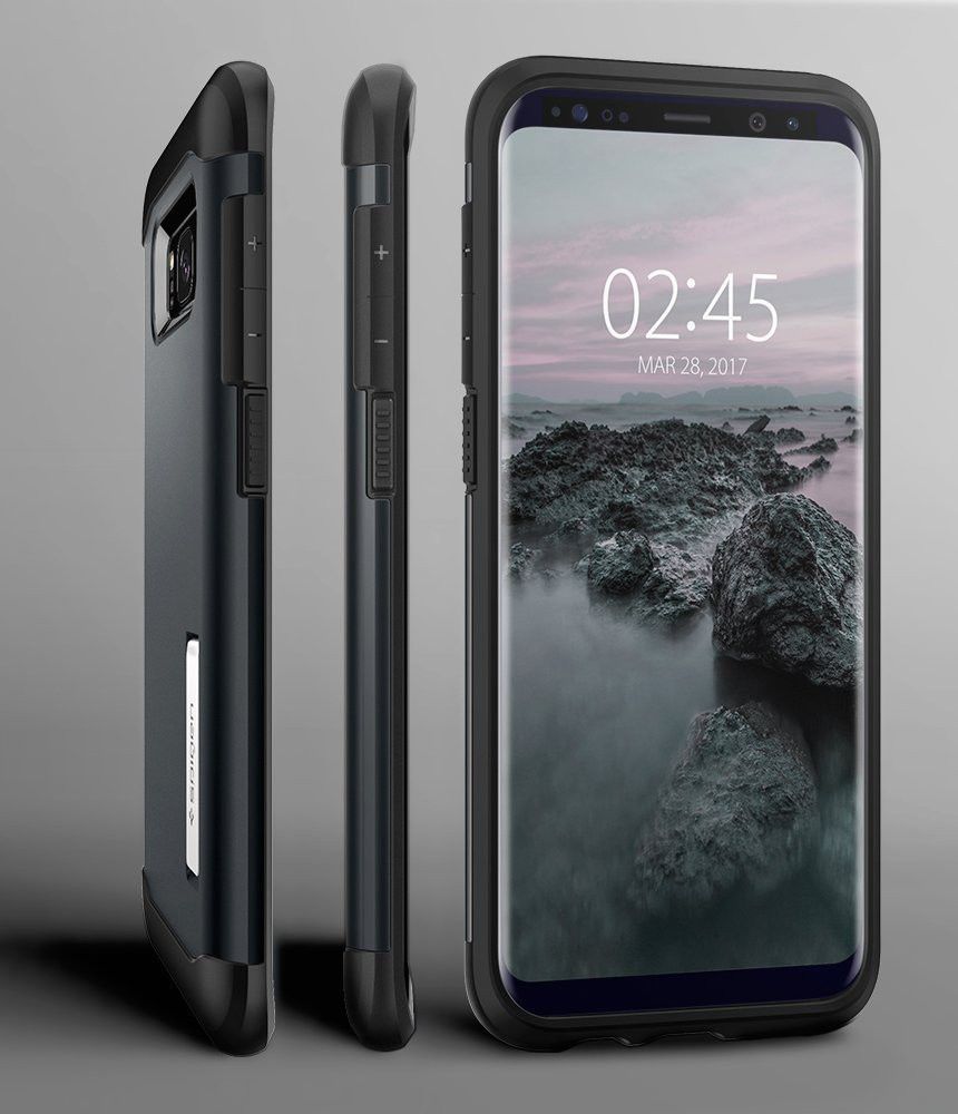 Spigen Slim Armor Samsung Galaxy S8 Metal Slate afbeelding 4