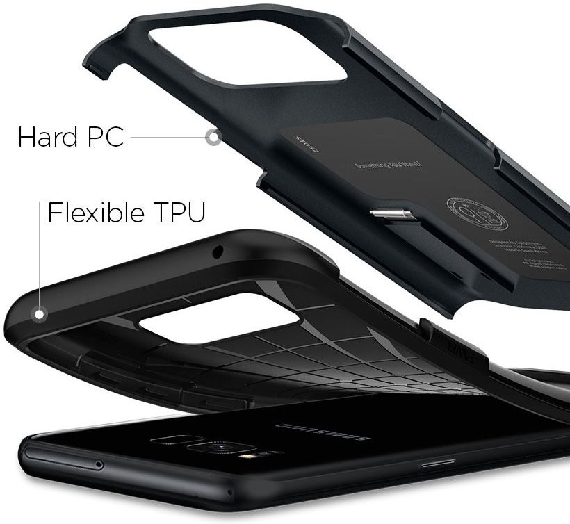 Spigen Slim Armor Samsung Galaxy S8 Metal Slate afbeelding 5