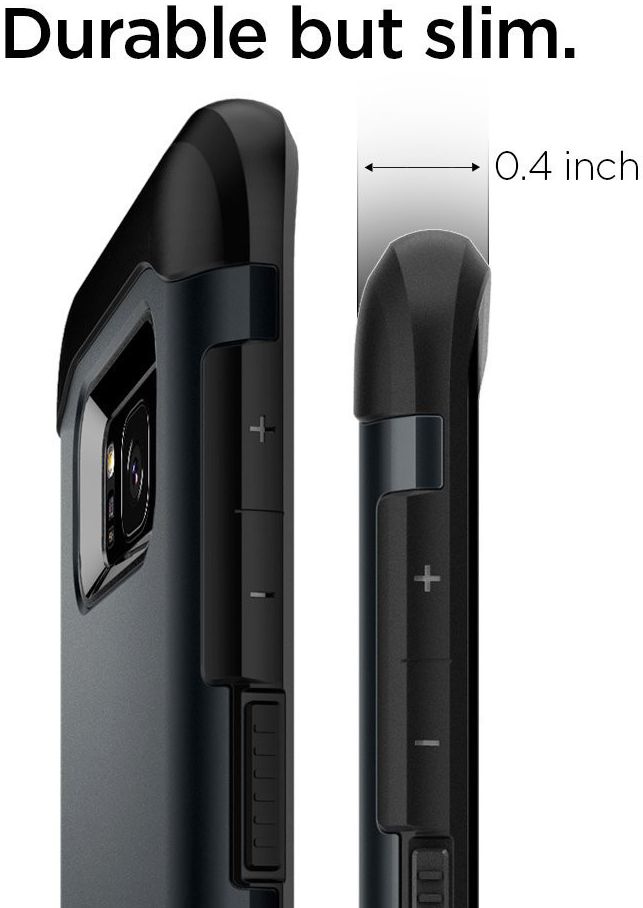 Spigen Slim Armor Samsung Galaxy S8 Metal Slate afbeelding 6