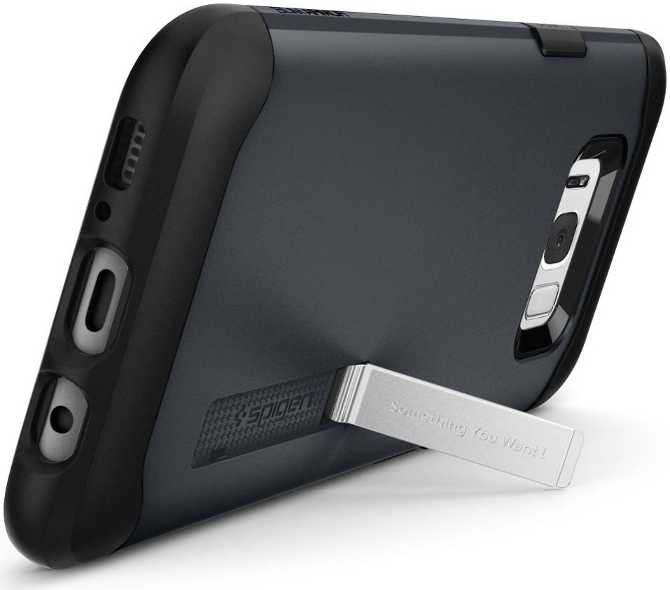 Spigen Slim Armor Samsung Galaxy S8 Metal Slate afbeelding 3