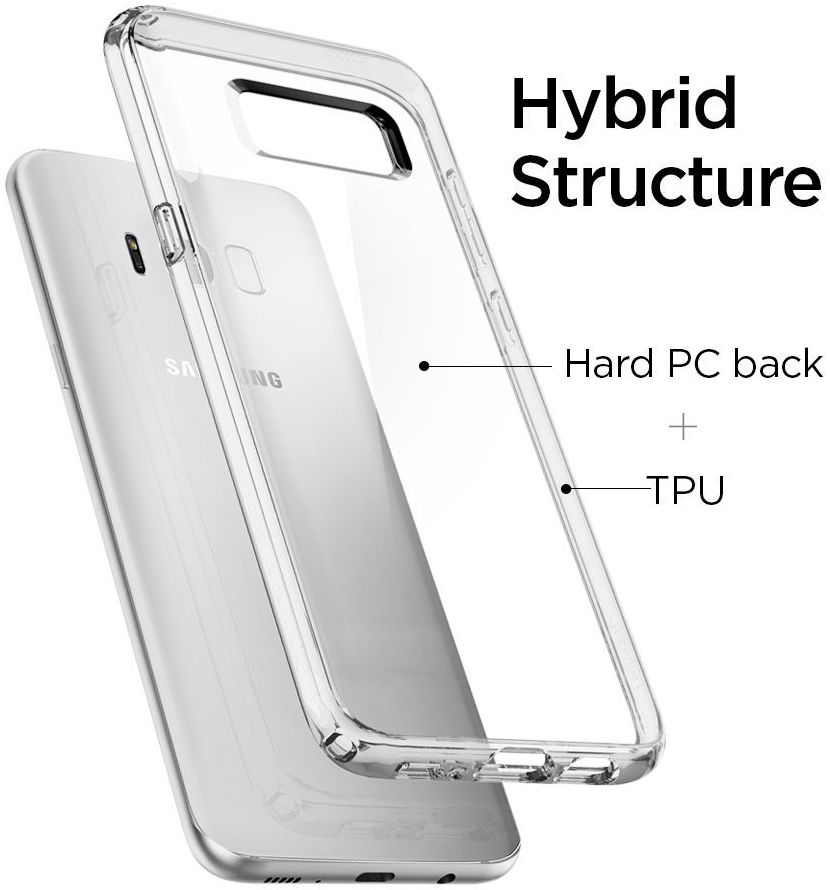 Spigen Ultra Hybrid Hoesje Samsung Galaxy S8 Plus Transparant afbeelding 4