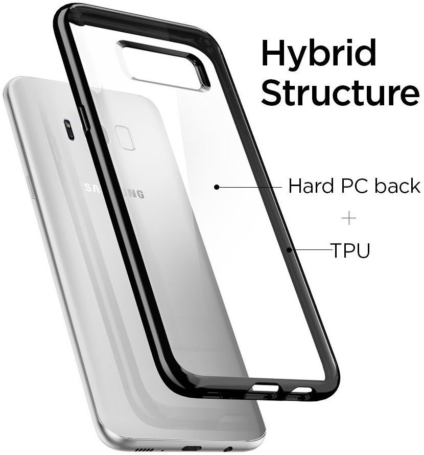 Spigen Ultra Hybrid Hoesje Samsung Galaxy S8 Plus Zwart afbeelding 3