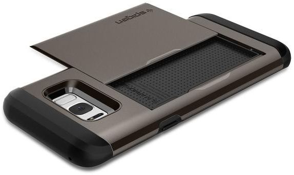 Spigen Slim Armor Card Slot Samsung Galaxy S8 Hoesje Gunmetal afbeelding 11