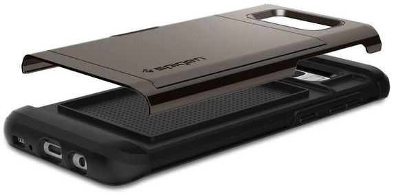 Spigen Slim Armor Card Slot Samsung Galaxy S8 Hoesje Gunmetal afbeelding 3
