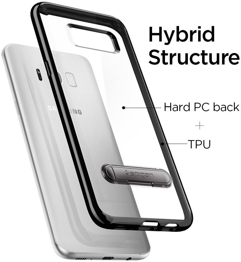 Spigen Ultra Hybrid S Case Samsung Galaxy S8 Plus Zwart afbeelding 2
