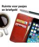Rosso Apple iPhone 5/5S/SE Hoesje Premium Book Cover Bruin