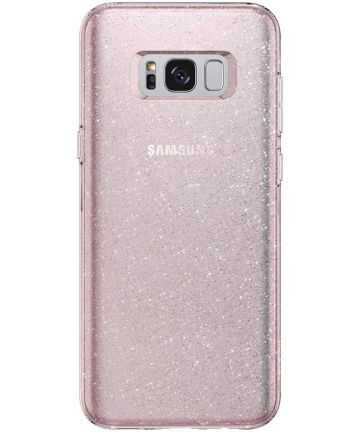 Spigen Liquid Crystal Glitter Case Samsung Galaxy S8 Roze Hoesjes