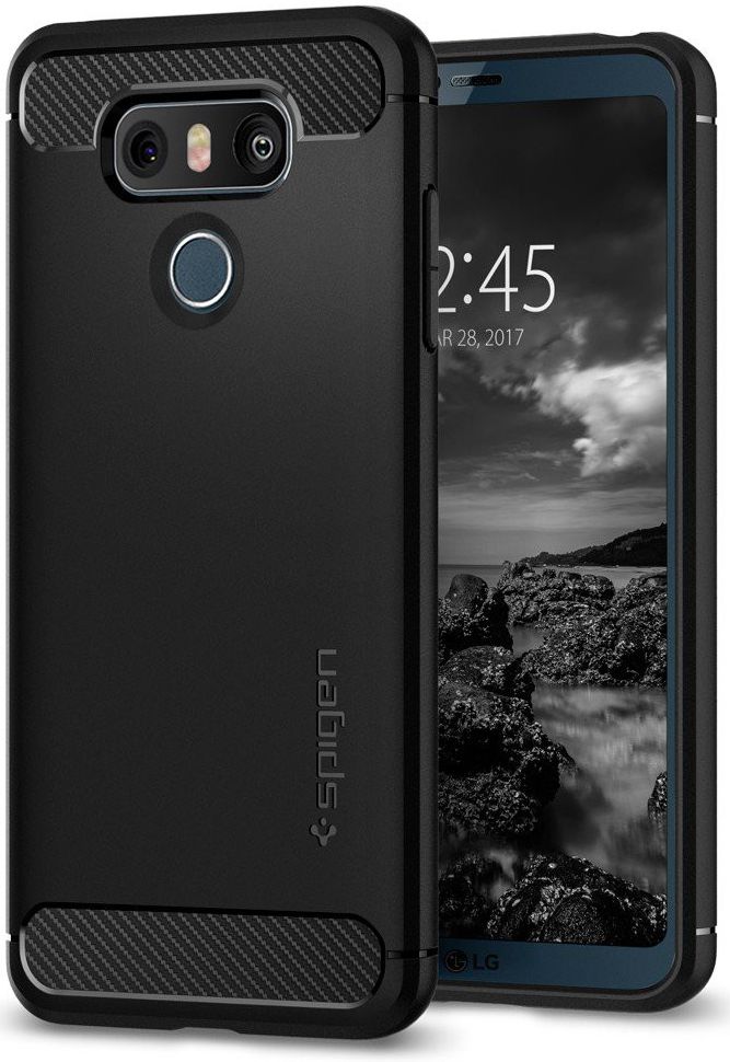Spigen Rugged Armor LG G6 Hoesje Zwart afbeelding 1