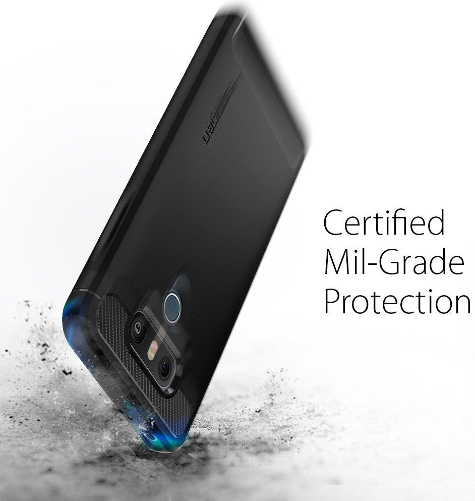 Spigen Rugged Armor LG G6 Hoesje Zwart afbeelding 2