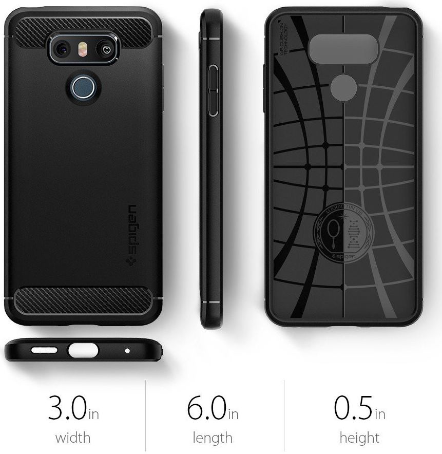 Spigen Rugged Armor LG G6 Hoesje Zwart afbeelding 7