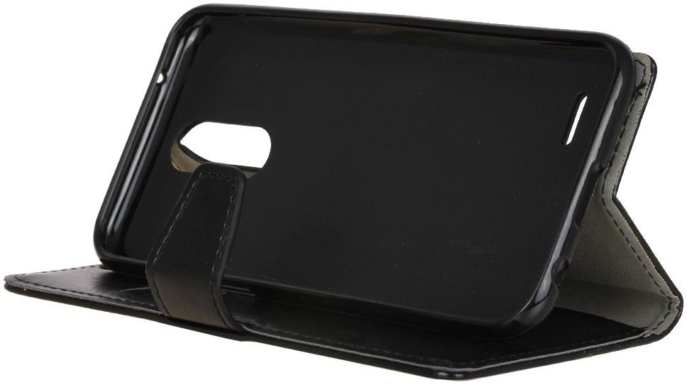 LG K10 (2017) Portemonnee Hoesje met Standaard Zwart afbeelding 10