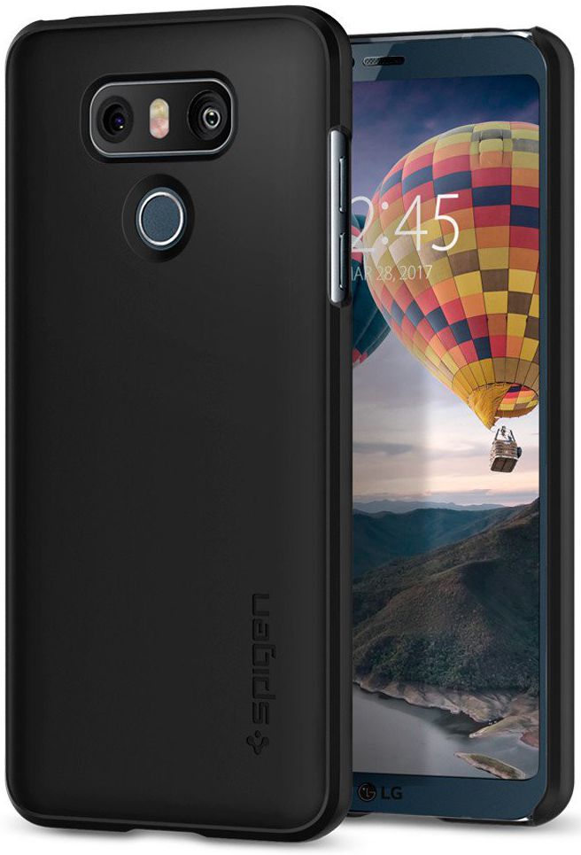 Spigen Thin Fit Case LG G6 Shimmery Zwart afbeelding 1