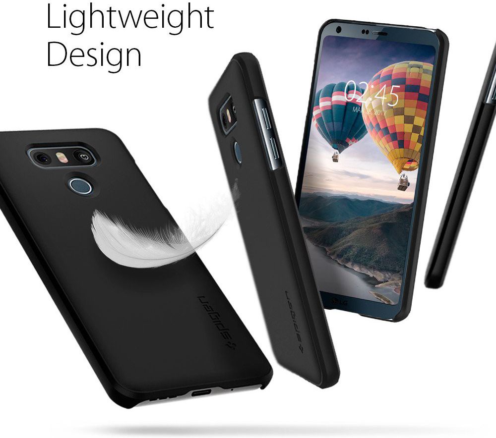 Spigen Thin Fit Case LG G6 Shimmery Zwart afbeelding 4