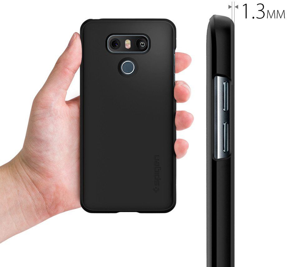 Spigen Thin Fit Case LG G6 Shimmery Zwart afbeelding 5