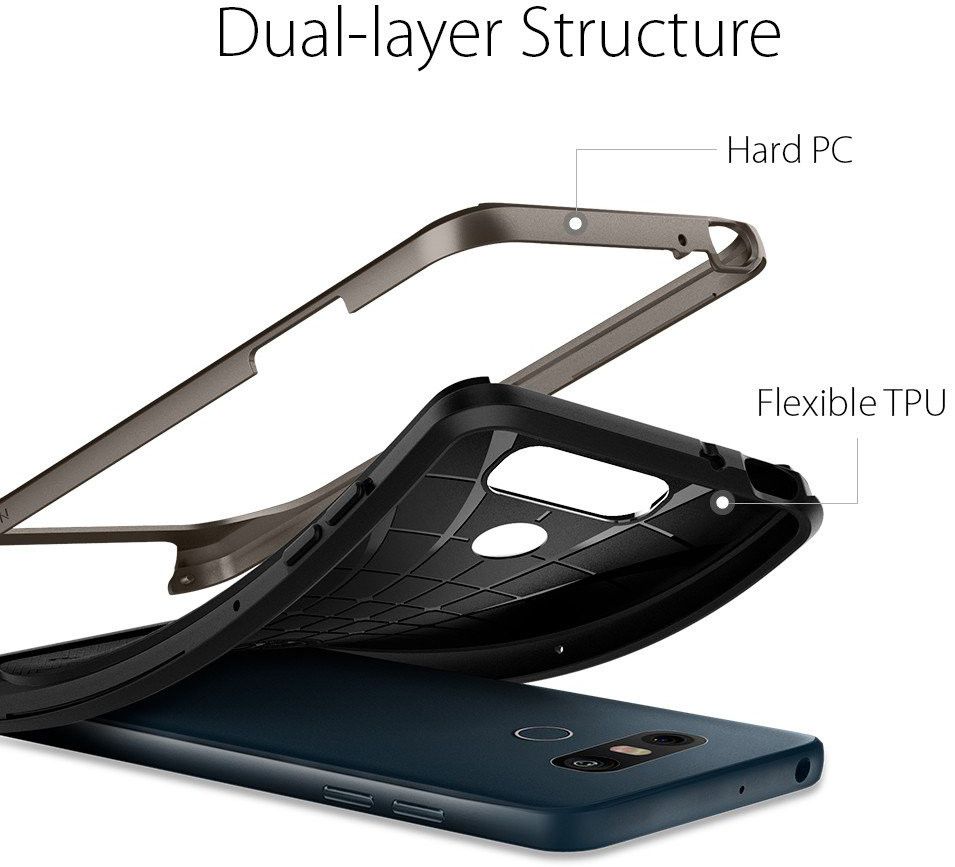 Spigen Neo Hybrid Hoesje LG G6 Gunmetal afbeelding 3