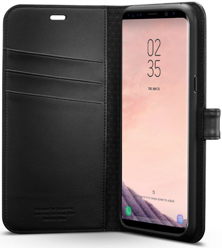 Spigen Wallet S Flip Case Samsung Galaxy S8 Zwart afbeelding 2