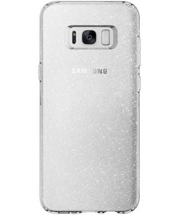 Spigen Liquid Crystal Glitter Case Samsung Galaxy S8 Plus Zilver Hoesjes