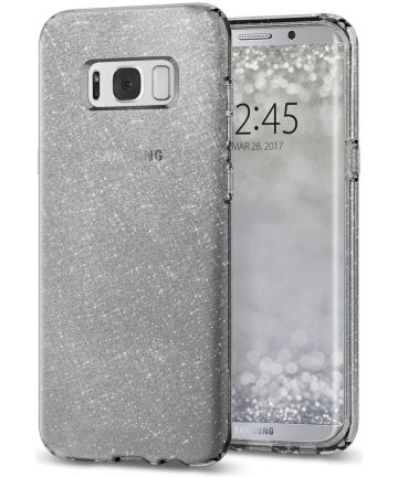 Spigen Liquid Crystal Glitter Case Samsung Galaxy S8 Plus Grijs Hoesjes