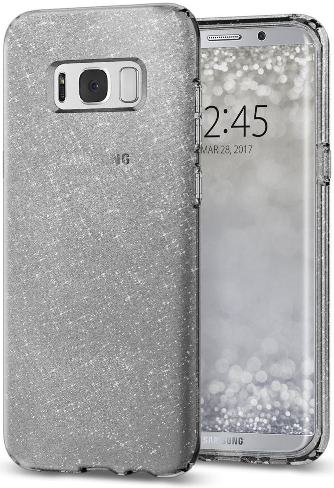Spigen Liquid Crystal Glitter Case Samsung Galaxy S8 Plus Grijs afbeelding 1