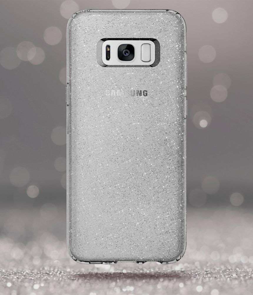 Spigen Liquid Crystal Glitter Case Samsung Galaxy S8 Plus Grijs afbeelding 4