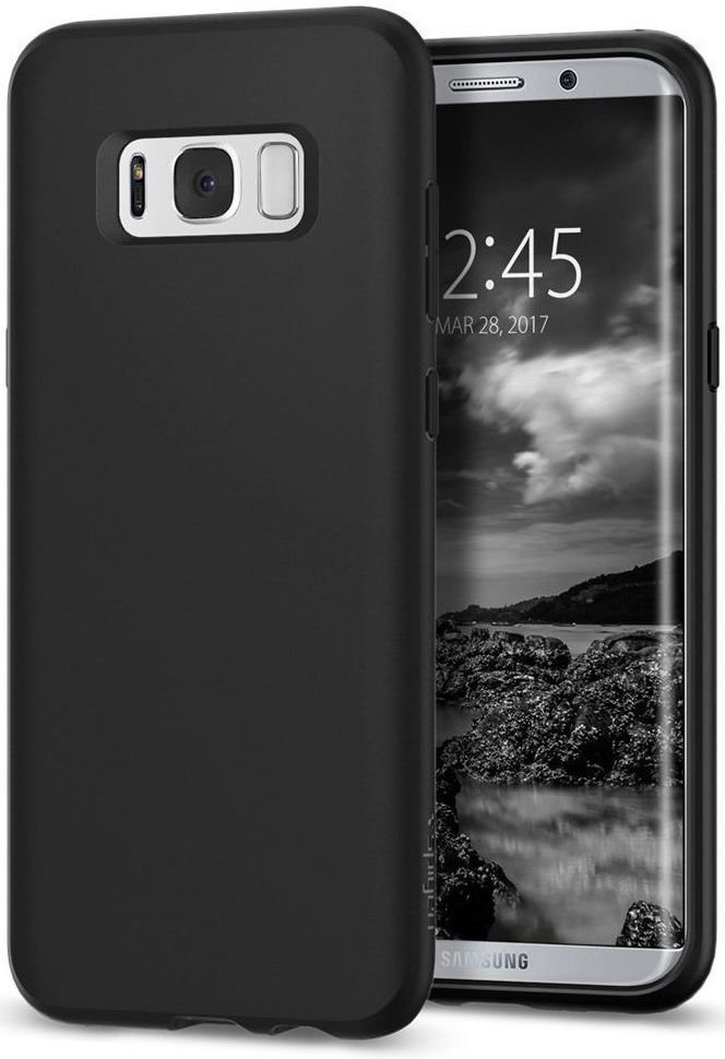 Spigen Liquid Crystal Case Samsung Galaxy S8 Plus Matte Black afbeelding 1