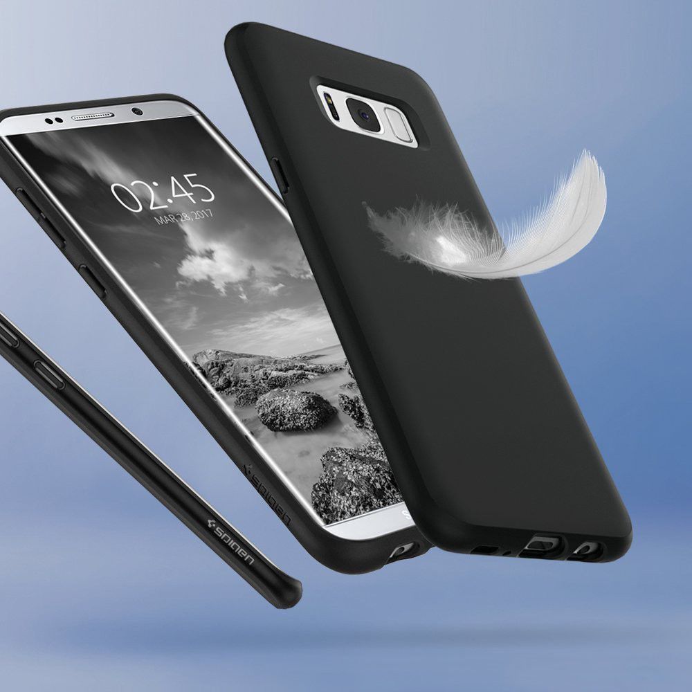 Spigen Liquid Crystal Case Samsung Galaxy S8 Plus Matte Black afbeelding 2