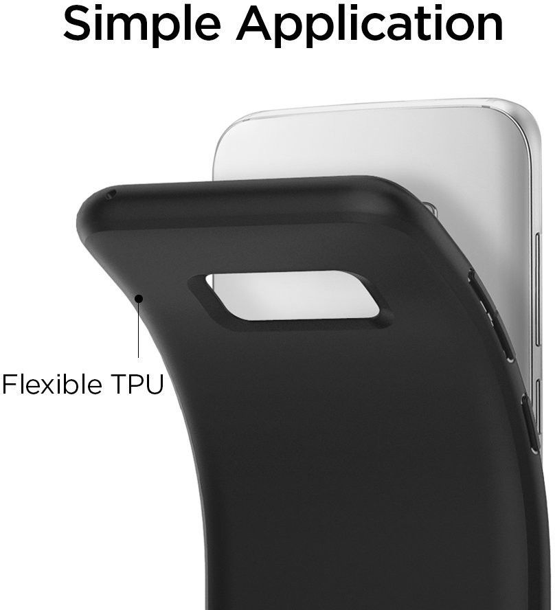 Spigen Liquid Crystal Case Samsung Galaxy S8 Plus Matte Black afbeelding 3