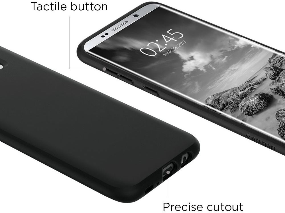 Spigen Liquid Crystal Case Samsung Galaxy S8 Plus Matte Black afbeelding 6