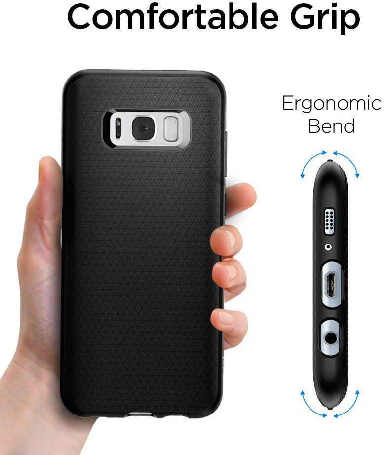 Spigen Liquid Air Case Samsung Galaxy S8 Plus Zwart afbeelding 4