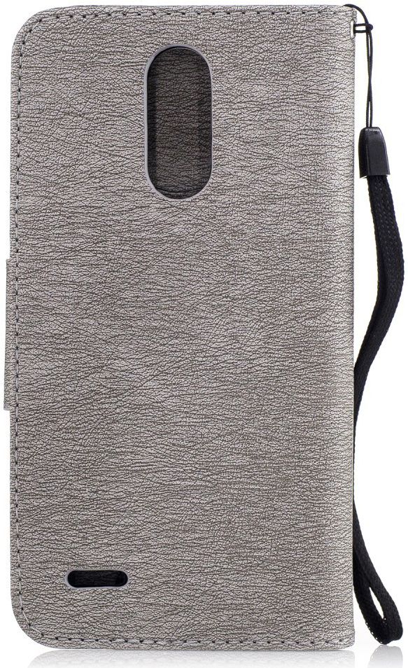 LG K10 (2017) Portemonnee Flip Hoesje Beer Dont Touch Grijs afbeelding 5