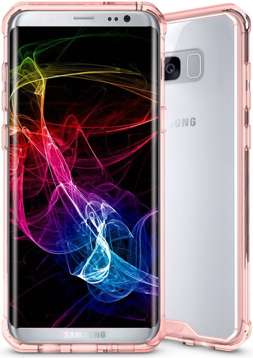 Samsung Galaxy S8 Plus Hoesje Armor Backcover Transparant Rose Gold afbeelding 3