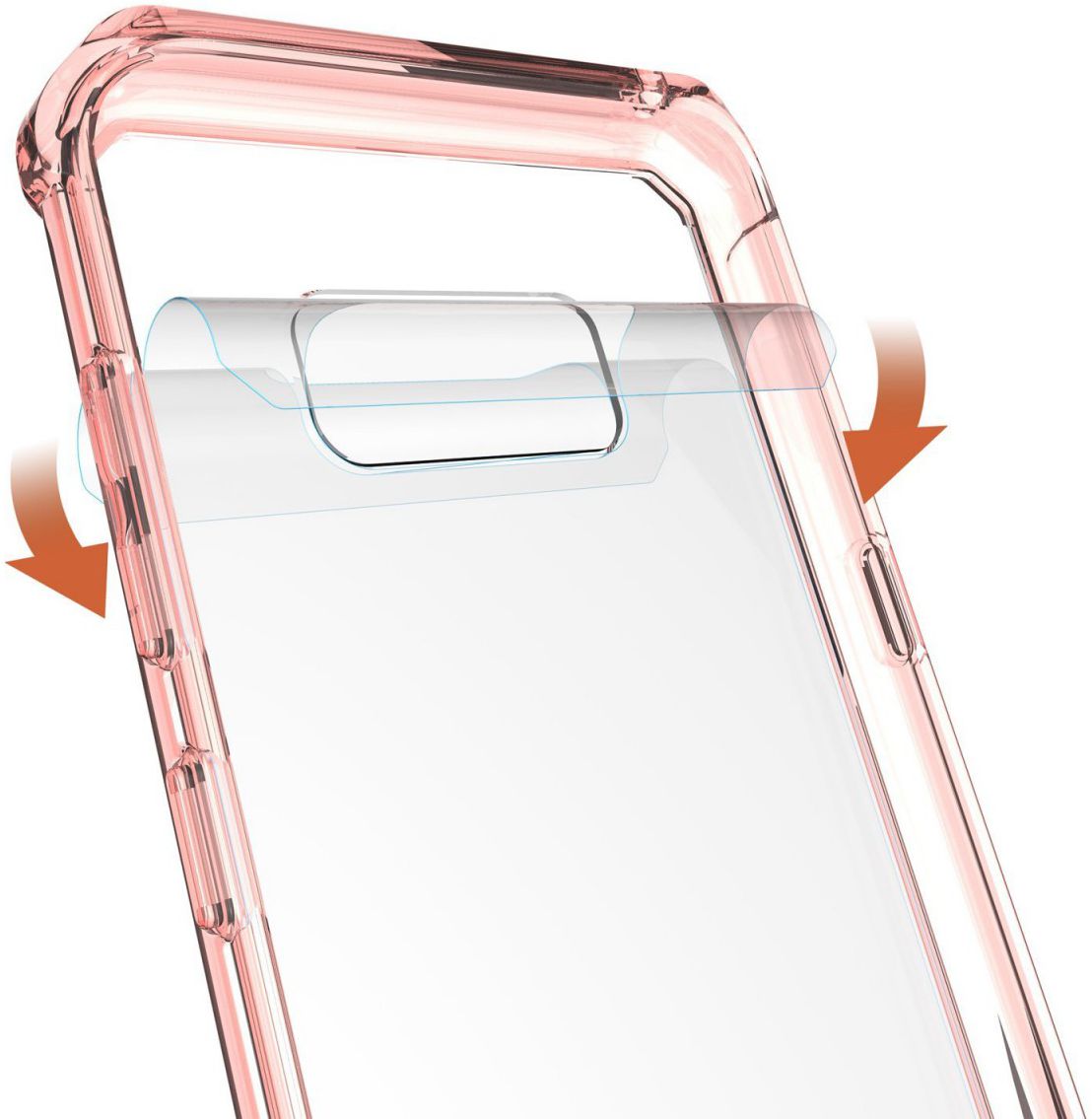 Samsung Galaxy S8 Plus Hoesje Armor Backcover Transparant Rose Gold afbeelding 7