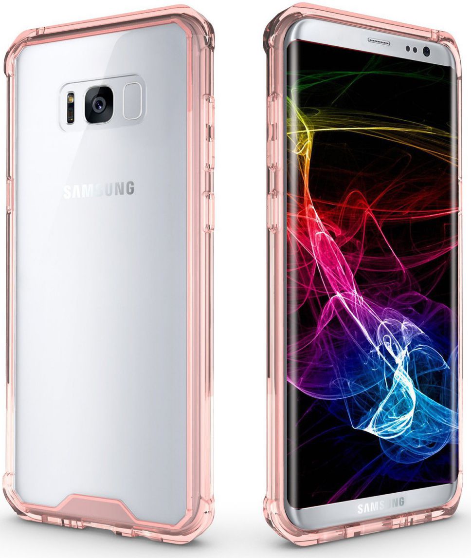 Samsung Galaxy S8 Plus Hoesje Armor Backcover Transparant Rose Gold afbeelding 8