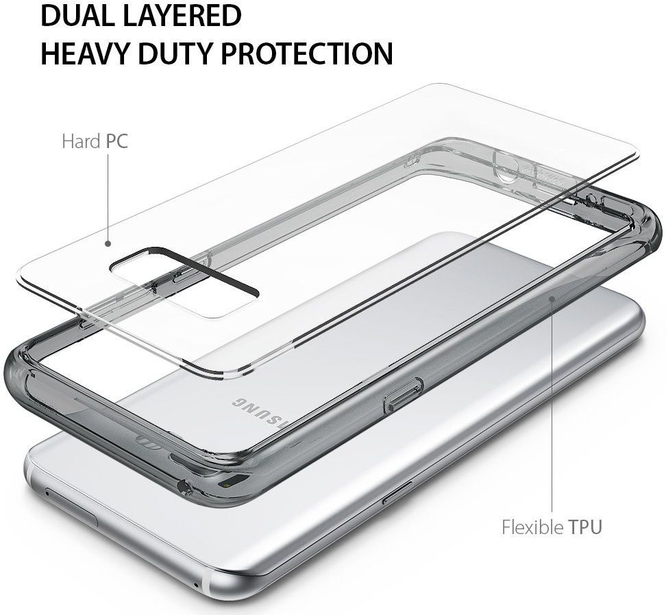 Ringke Fusion Samsung Galaxy S8 Plus Hoesje Smoke Black afbeelding 5