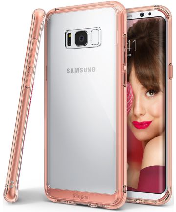 Ringke Fusion Samsung Galaxy S8 Plus Hoesje Rose Gold Hoesjes