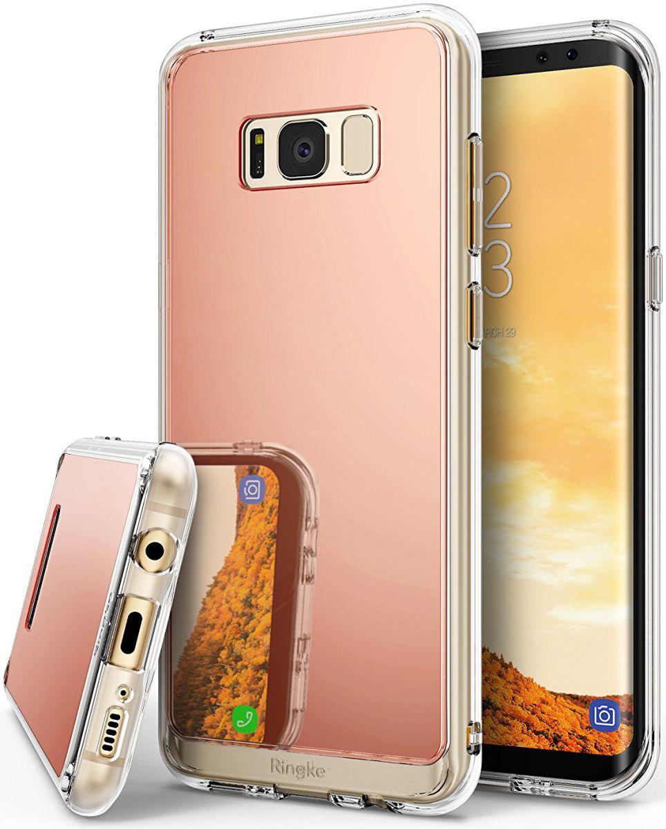 Ringke Mirror Samsung Galaxy S8 Plus Hoesje Rose Gold afbeelding 1