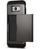 Spigen Slim Armor Card Holder Case Samsung Galaxy S8 Plus Gunmetal