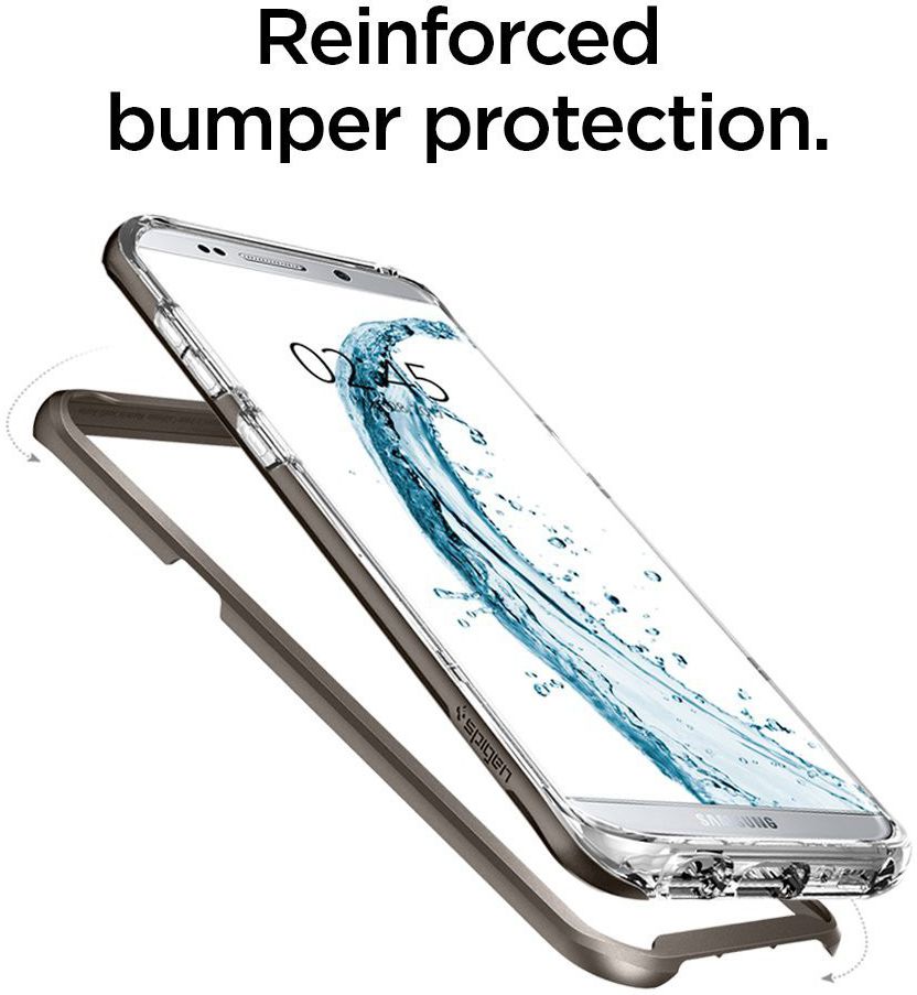 Spigen Neo Hybrid Crystal Case Samsung Galaxy S8 Plus Gunmetal afbeelding 3