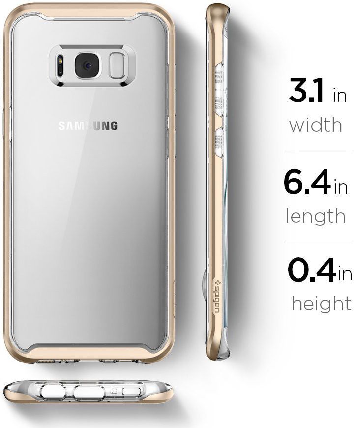 Spigen Neo Hybrid Crystal Case Samsung Galaxy S8 Plus Champagne Gold afbeelding 8