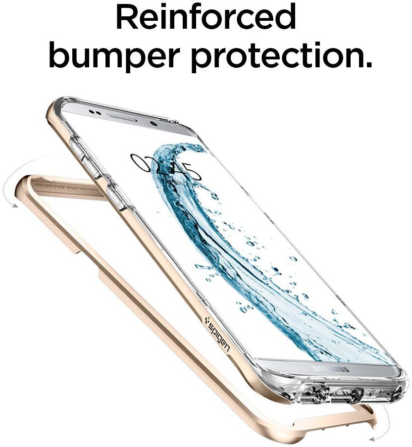 Spigen Neo Hybrid Crystal Case Samsung Galaxy S8 Plus Champagne Gold afbeelding 3