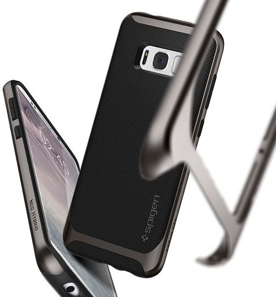 Spigen Neo Hybrid Hoesje Samsung Galaxy S8 Plus Gunmetal afbeelding 2