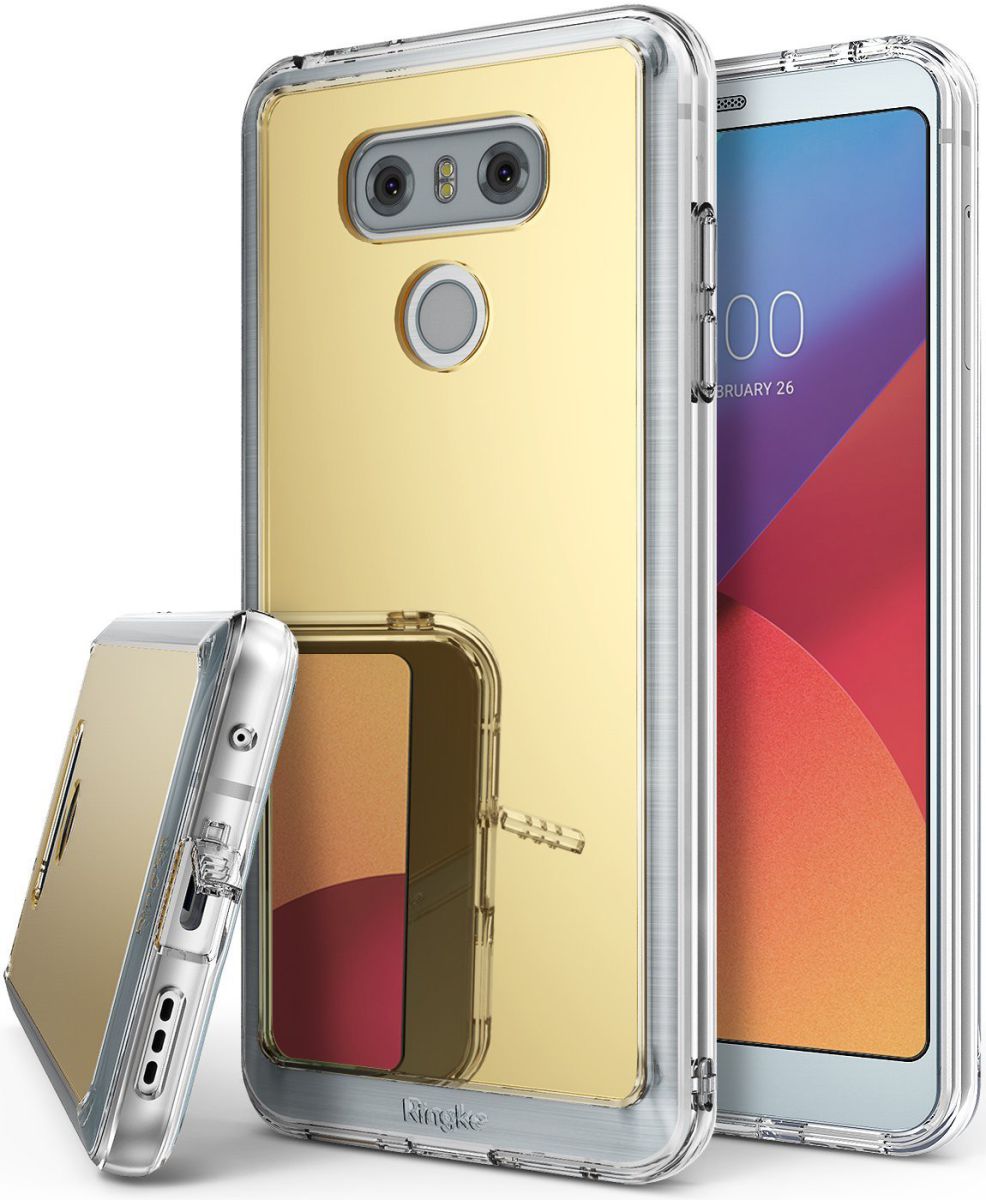 Ringke Fusion Mirror LG G6 Spiegel Hoesje Royal Gold afbeelding 1