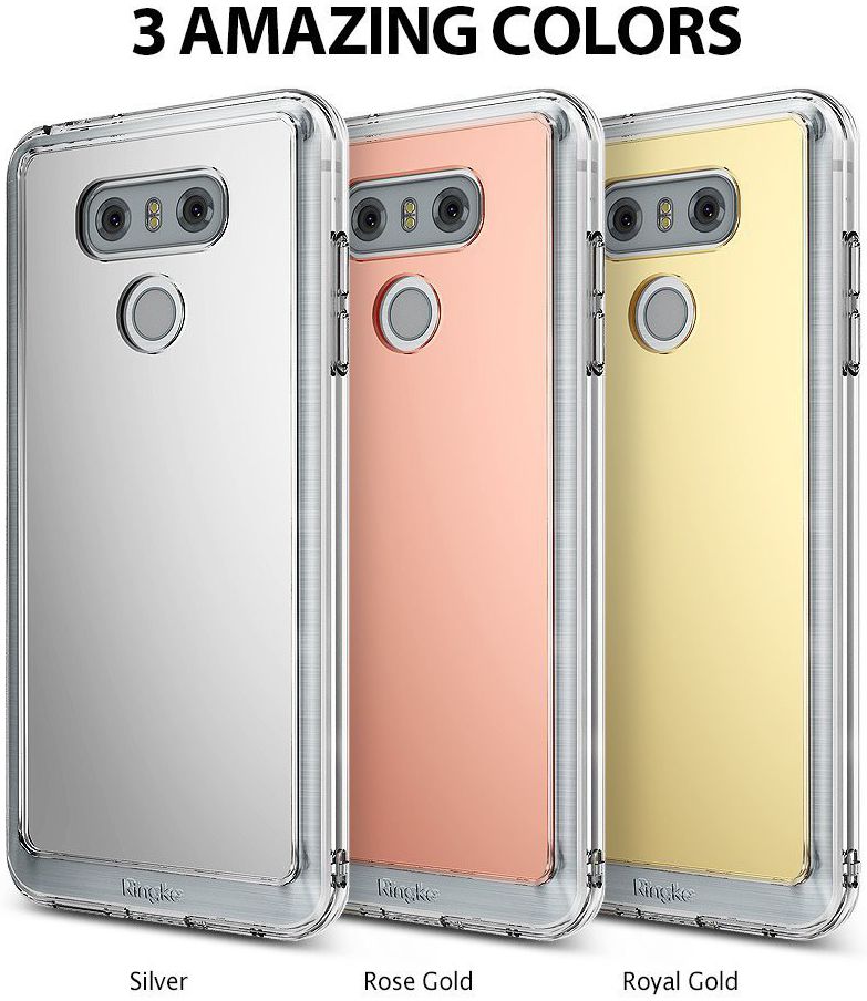 Ringke Fusion Mirror LG G6 Spiegel Hoesje Royal Gold afbeelding 6