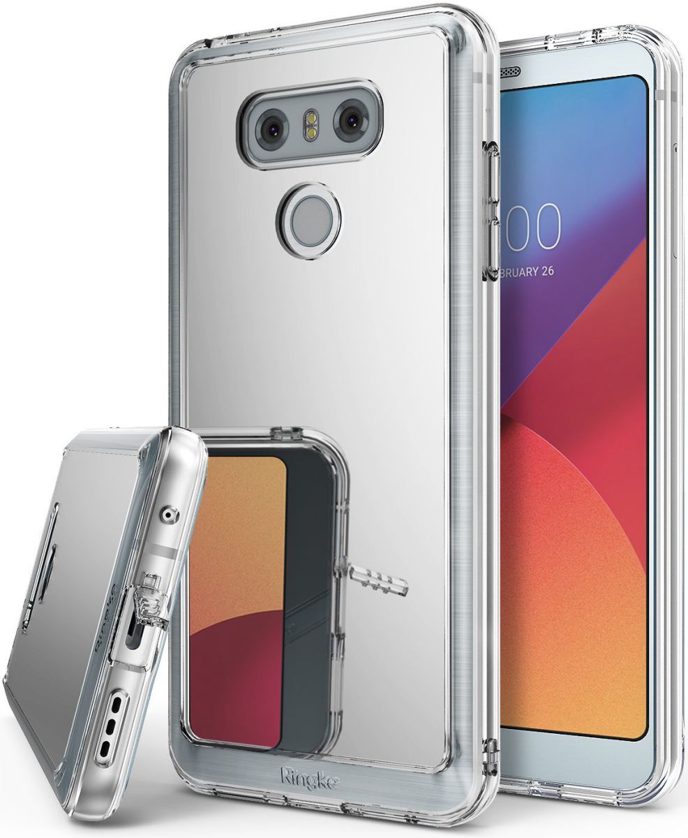 Ringke Fusion Mirror LG G6 Spiegel Hoesje Zilver afbeelding 1